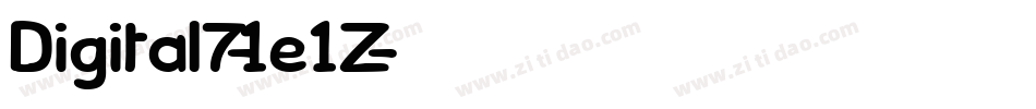 Digital7-1e1Z字体转换
