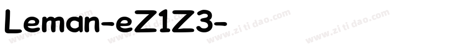 Leman-eZ1Z3字体转换
