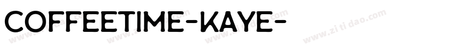 CoffeeTime-KAye字体转换