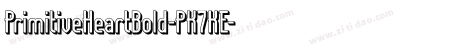 PrimitiveHeartBold-PK7KE字体转换