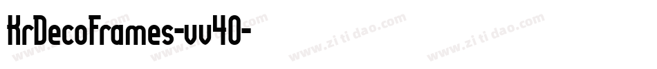 KrDecoFrames-vv4O字体转换 KrDecoFrames-vv4O字体转换