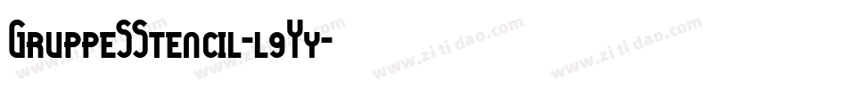 GruppeSStencil-l9Yy字体转换