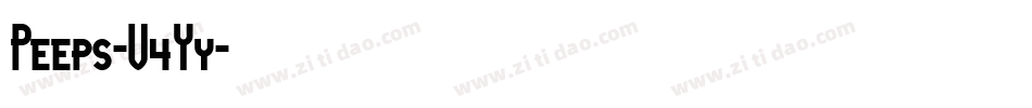Peeps-V4Yy字体转换