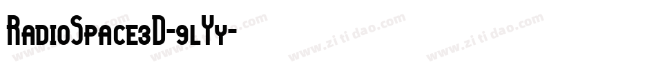 RadioSpace3D-9lYy字体转换