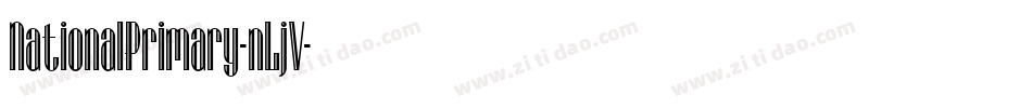 NationalPrimary-nLjV字体转换