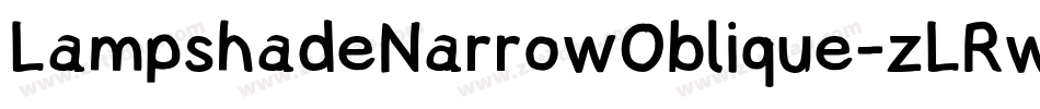 LampshadeNarrowOblique-zLRw字体转换