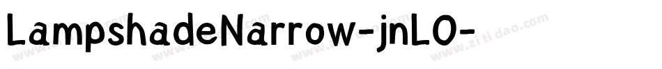 LampshadeNarrow-jnLO字体转换
