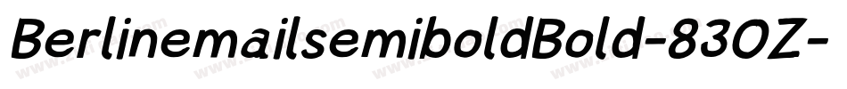 BerlinemailsemiboldBold-83OZ字体转换