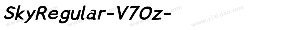 SkyRegular-V7Oz字体转换