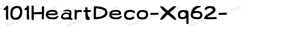 101HeartDeco-Xq62字体转换