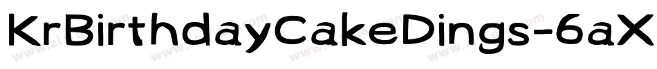 KrBirthdayCakeDings-6aXq字体转换