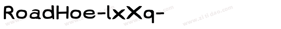 RoadHoe-lxXq字体转换