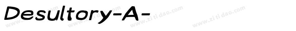 Desultory-A字体转换