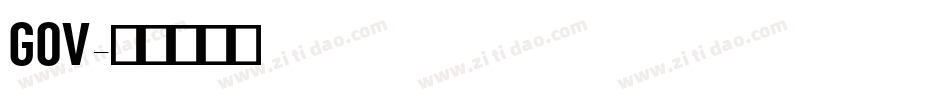 GOV字体转换