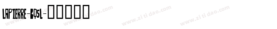 Lapierre-Bq5l字体转换