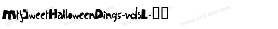 MtfSweetHalloweenDings-vd5L字体转换