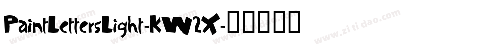 PaintLettersLight-KW2X字体转换