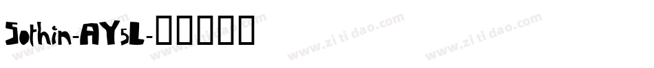 Sothin-AY5L字体转换