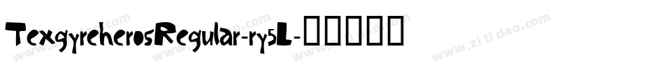 TexgyreherosRegular-ry5L字体转换