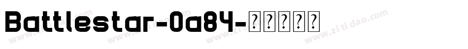 Battlestar-0a84字体转换