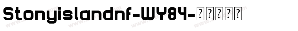 Stonyislandnf-WY84字体转换
