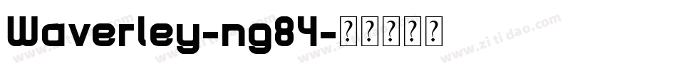 Waverley-ng84字体转换
