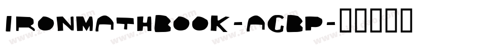 IronMathbook-AGBp字体转换