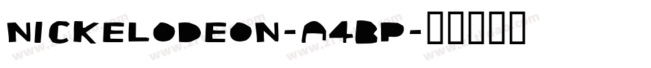 Nickelodeon-A4Bp字体转换