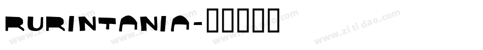 Rurintania字体转换