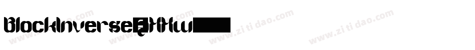 BlockInverse-2XXw字体转换