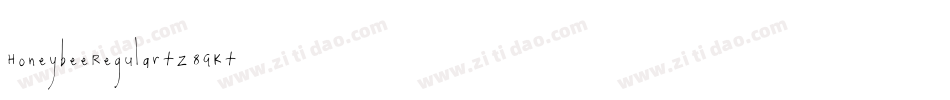 HoneybeeRegular-Z8GK字体转换