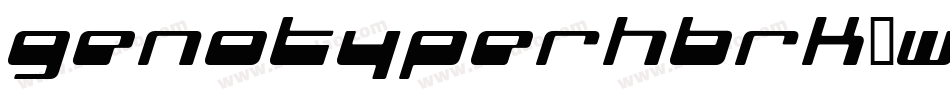 GenotypeRhBrk-wWBz字体转换