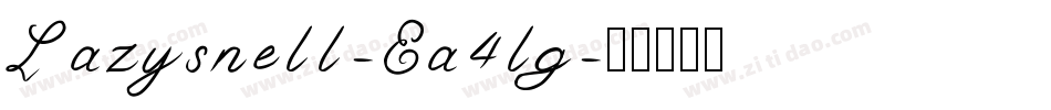 Lazysnell-Ea4lg字体转换