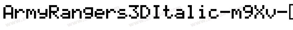 ArmyRangers3DItalic-m9Xv字体转换