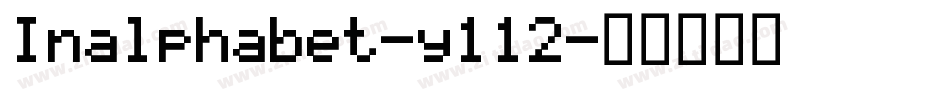 Inalphabet-y112字体转换