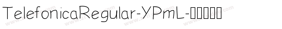 TelefonicaRegular-YPmL字体转换