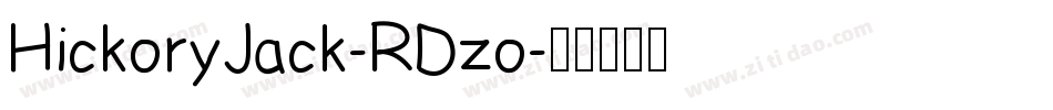 HickoryJack-RDzo字体转换