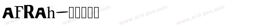 afrah字体转换