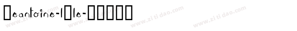 Leantoine-lPle字体转换