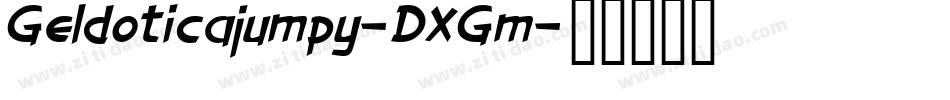 Geldoticajumpy-DXGm字体转换