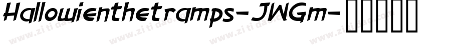Hallowienthetramps-JWGm字体转换