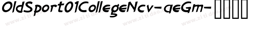 OldSport01CollegeNcv-aeGm字体转换