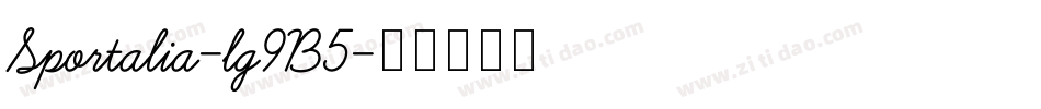 Sportalia-lg9B5字体转换 Sportalia-lg9B5字体转换
