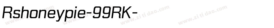 Rshoneypie-99RK字体转换