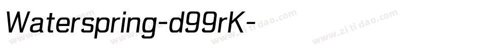 Waterspring-d99rK字体转换