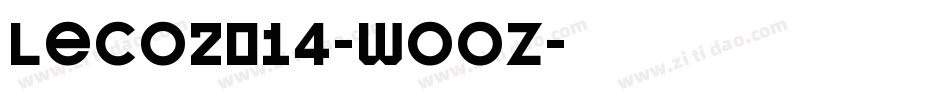 Leco2014-wOOz字体转换
