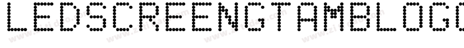 LedScreenGtamblogCaps20Regular-vP07字体转换