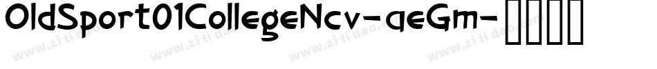 OldSport01CollegeNcv-aeGm字体转换