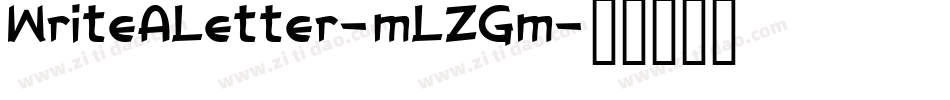 WriteALetter-mLZGm字体转换