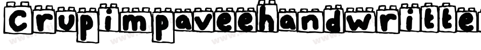 Crupimpaveehandwritten2bold-8z9g字体转换